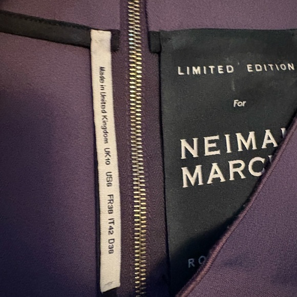 Roland Mouret Purple Long Sleeve Dress - Picture 4 of 6